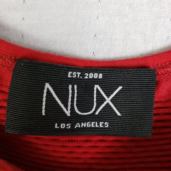 NWT Nux Active All Net Long Sleeve Top in Crimson size M/L Athleisure Yoga Gym - Picture 5 of 16